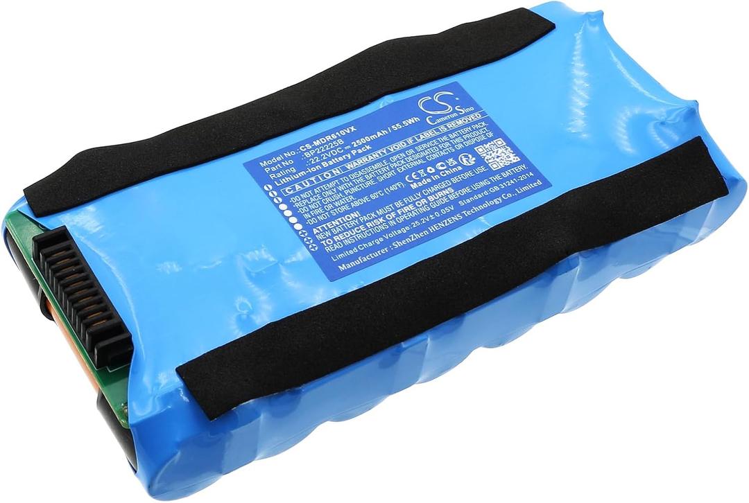 Cameron Sino 2500mAh / 55.5Wh Replacement Battery for Media FC6, G3X6, GX3, R6 Max, BP22225B, Eureka NEW400 Wet/Dry Cordless Mop Vacuum Cleaner, BP22225B