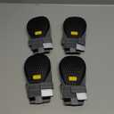 Hcpet Dog Boots Waterproof Dog Shoes for Medium Large Dogs, Anti-Slip Dog Booties Paw Protector for for Hot Pavement Winter Snow Hiking with Reflective Straps 4PCS, 8 (width 2.75 inch) for 74-91 lbs (Black)