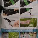 LXKCKJ 30 Ft Winter Pool Covers for Above Ground Pools - Heavy-Duty PE Material with Ground Nail Accessories & Reinforced Edges, Extra Thick Tarp & Dustproof Protection (Black)