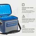 EVERFUN Soft Cooler 30 Can, Portable 24qt Insulated Small Cooling Lunch Box for Men and Women, Leakproof Ice Chest Bag for Travel, Beach, Camping, Boating, Fishing, Tailgating, Work and Picnic