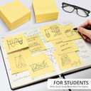 3 x Pop Up Sticky Notes, 12 Pads, 3x3 inches, Yellow Self-Stick Note Pads, Perfect for Office, Study, and Daily Life Organization - Yellow