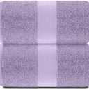 White Classic Luxury Soft Bath Sheet Towels - 650 GSM Cotton Luxury Bath Towels Extra Large 35x70 | Highly Absorbent and Quick Dry | Hotel Quality Extra Large Bath Towels Oversized, Lavender, 2 Pack