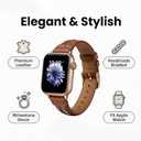 MORWLAT Slim Leather Band for Apple Watch 38mm/40mm/41mm/42mm(series 11 10), Women
