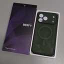 BERFY for iPhone 17 Pro Max Case, Compatible with MagSafe, Built-in Privacy Screen Protector, Camera Protection, Shockproof Full Body Phone Case 6.9", Translucent Deep Green