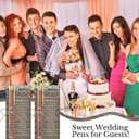 Dunzoom 50 Sets Wedding Favors for Guests Love Ballpoint Pens with Thank You Bulk Cards Bridal Shower Favors Bridal Shower Gifts for Party Supplies