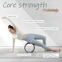 Back Roller, Foam Roller for Neck & Back Pain Relief, Yoga Wheel for Deep Tissue Muscle Massage, High Density Foam Tool for Physical Therapy, Stretching & Exercise(3 Pack)