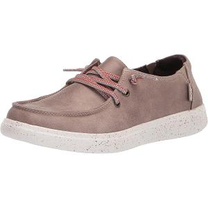 Bobs Skipper Skechers Sandbar Social Brownize Slip-On Comfort Memory Foam Slip-Ons (7.5, Taupe)