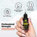 UNA GELLA Nail Glue Remover for Press on Nails20ml Pinpoint Non-Acetone Semi Solid Nail Glue Remover for Nails TipsGentle GLUE Remover with Upgraded Stick Easy Removal