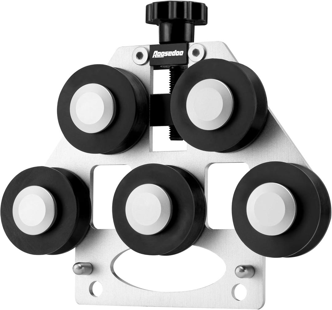 Tubing Straightener Pipe Straightener Brake Line Tubing Adjustable Straightening Tool For Coiled Copper, Aluminum, PEX Tubing from 3/16 to 1/2 in Dia. (Silver)