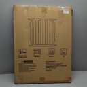 Narrow Walk Through Baby Gate 24.02-29.13 Inch Wide Auto Close Tension Black Metal Child Pet Indoor Safety Gates Pressure Mounted for Stairs& Doorways (24.02"-29.13"/61-74CM, Black)