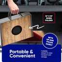 Portable Cornhole Board Set 24"x15", Wooden Travel Size Corn Hole Game Sets, Incl 2 Boards 8 Canvas Bean Bags, Valentines Day Gifts for Him, Indoor & Outdoor Games, Gifts for Teens & Adults