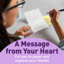 S&O Thank You Cards with Envelopes - Blank Decor sheets for Handwritten Messages -Greeting Notes and Covers Set of 24 - Assorted Thank You Cards with Stylish Color Envelopes to Mix & Match