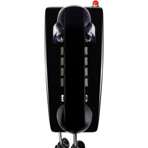 Sangyn Retro Wall Phones for Landline with Mechanical Ringer Corded Telephone Wall Mounted with Indicator Waterproof Old Style Landline Phones for Home Kitchen, Black