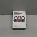 Over Ear Headphones Wired, AC01 Corded Stereo Headsets with Microphone Volume Control for Adults Teens Kids 3.5mm Jack for Chromebooks, Laptop, Computer, Tablets, Travel (Black Red)