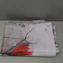 Blulu 7 x 5 Ft Winter Wood Backdrop for Photography, New Year Christmas Snowman Snowflakes Rustic Wall Snow Scene Backdrop Landscape Background for Family Props Decoration (83.9 x 59.8 Inch)