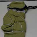 Lelepet Warm Dog Coat Reflective Fleece Vest Waterproof Dog Jacket with Adjustable Buckle Hook & Loop Windproof Cold Weather Coats for Small Medium Large Dogs, Army Green, S