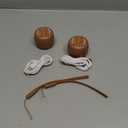 Babelio White Noise Sound Machine for Adults Kids Baby, Mini, 15 Non-looping Sounds, Timer, Memory Function, Easy to Pocket and Travel Wood 2 Pack