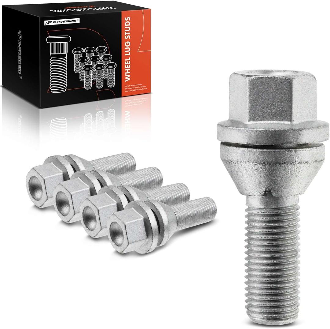 A-Premium M14-1.50 Wheel Studs Compatible with Volvo XC60 2010-2020 XC90 2016-2020 S60 2011-2020 XC40 XC70 S80 S90 V60 Front or Rear Side 5-PC Set