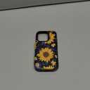 HAOPINSH for iPhone 16 Pro Wallet Case with Card Holder, Blooming Sunflowers Pattern Back Flip Folio PU Leather Kickstand Card Slots Case for Women Girls, Double Magnetic Clasp Shockproof Cover 6.3"