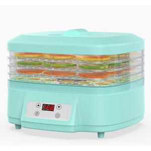 Prenafla Food Dehydrator Machine - Dehydrator with Digital Adjustable Timer & Temperature Control, 5-Tray Dehydrator for Food and Jerky, Fruit, Dog Treats, Herbs, Snacks
