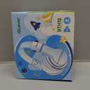 iClever BTH12 Kids Bluetooth Headphones,Colorful LED Lights,74/85dBA Safe Volume,85H Playtime,Bluetooth 5.2,Over Ear Headphones Built-in Mic for iPad/Tablet/Airplane,Blossom Pink