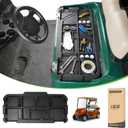 10L0L Golf Cart Under Seat Storage Tray for EZGO RXV TXT Club Car DS Precedent Electric Vehicle with Original Trojan Battery Underseat Organizer Container Holder Plate