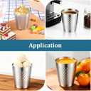 4 Pack Stainless Steel Insulated Cup, 10 oz Stackable Stainless Steel Cups Set, Reusable Metal Cup Premium Drinking Glasses, Double Wall Vacuum Insulated Drinking Cups Glasses for Camping Home Outdoor