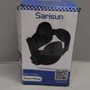 Travel Pillow, Upgrade Airplane Pillow for Long Flight, 360 Support Headrest, Travel Neck Pillow Eye Masks for Sleep, Compact Airplane Travel Essentials, Stop Bobblehead, Mottled Blue