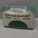 Electric Throw Heated Throw 50''x60'', Striped Flannel & Thicker Sherpa, 5 Heat Settings & 4 Hour Auto Off with FCC/ETL Certified, Overheat Protection & Machine Washable, Great Gift, Light Grey