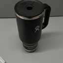 Hydro Flask Travel Tumbler with Handle, Lid and Straw - Insulated Stainless Steel in 40 Oz Black