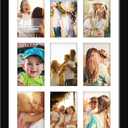 DUENPY 14x32 Picture Frame 4x6 Collage Picture Frame Displays Fifteen 4x6 inch Photos Collage Wall Decor Wall Hanging Black