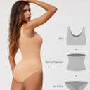 Shapewear Bodysuits for Women Tummy Control Brief Seamless Waist Trainer Round Neck Slimming Tank Tops (X-Large-XX-Large)