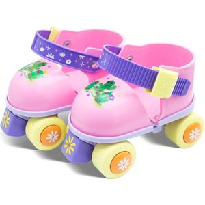 Kids Roller Skate for Girls Boys Ages 2-5 Years Old, Adjustable Toddler Rollerskates, Children Beginner Roller Skate RS209