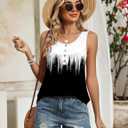 Zeagoo Tank Top for Women 2026 Summer Loose Fit Sleeveless Pleated Flowy Floral Tunic Dressy Blouse (L)