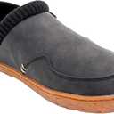 FLOJOS Men's Carl Sherpa Lined Slipper (Black)