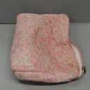 Gosect 2PC Makeup Bag Set, Cute Cosmetic Bag for Women Girls, Floral Coquette Aesthetic Toiletry Bag, Travel Make Up Organizer Bag (Pink Rose)