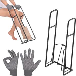 Upgraded Extra-Large Compression Sock Aid Device - Sock Aids for Compression Stocking - Helper Device for Putting on Hosiery - Large Size 2024 Design (Black)