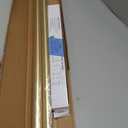 BlastHome Non-Adjustable Luxury Curtain Rods for Windows, 1  Rod Set, 9 foot Fixed Length (Two Rods Connect for a Seamless Look), Brushed Gold