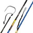 Carbon Fiber Fishing Gaff Saltwater Fish Gaff with 4# S316 Stainless Steel Fishing Hook