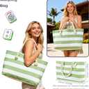 Empty Mahjong Tile Bag 3PS - Stripe American Mahjong Carrying Set Tote Bags for Tiles and Racks Storage (Case Only)