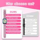 Kids Smart Watch Gift for Girls Age 5-12, 39 Games HD Touch Screen Watches with Video Camera Music Player Pedometer Flashlight 12/24 hr Educational Toys Birthday Gifts for Girls Ages 7 8 9 10