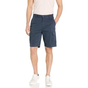 Amazon Essentials Men's 10" Classic-Fit Cargo Shorts, Soft Cotton Twill  ( Size 44, Dark Navy)