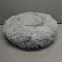 Pet Life ® 'Nestler' High-Grade Plush and Soft Rounded Dog Bed, Grey, Large
