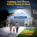 Solar Street Light Outdoor, 11-Inch Solar Powered Street Light with Motion Sensor & Remote Control, Dusk to Dawn Waterproof Security Light for Wall Mount, Entryway, Driveway, Yard, Garden(2 Pack)