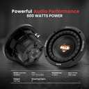 Pyle Lanzar 6.5 Car Subwoofer Speaker - Black Non-Pressed Paper Cone, Aluminum Voice Coil, 4 Ohm Impedance, 600 Watt Power and Foam Edge Suspension for Vehicle Audio Stereo Sound System - MAXP64