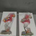 2 Pack Christmas Decoration Flamingo Gnomes Decor Funny Garden Gnomes Figurines Statues Ornaments Scandinavian Tomte Outdoor Patio Decorations for Yard Lawn Porch Home Gifts