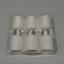 GenSwin Flameless Flickering Candles 3D Wick Battery Operated with 6H Timer, Real Wax Pillar LED Votive Candles Warm Light, Set of 3 Perfect for Party/Wedding/Home Decor(White, D3 x H4.6 5.8 6.8)