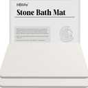HBlife Stone Bath Mats for Bathroom Floor Set of 2, Quick Dry Diatomaceous Earth Bath Mats, Large Stone Drying Mat for Kitchen Counter (23.5" X 15")