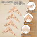 20 Pcs Wood Applique Corner Onlay Decorative Wood Applique DIY Wooden Carved Corner Unpainted Wooden Carved Decals Carving Decal for Furniture Wall Cupboard Bed Cabinet(Delicate Style)