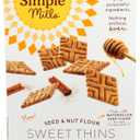 Simple Mills Honey Cinnamon Seed & Nut Flour Sweet Thins, Paleo Friendly & Delicious Sweet Thin Cookies, Good for Snacks, Nutrient Dense, 4.25oz, Pack of 1 (EXP 01/12/27)